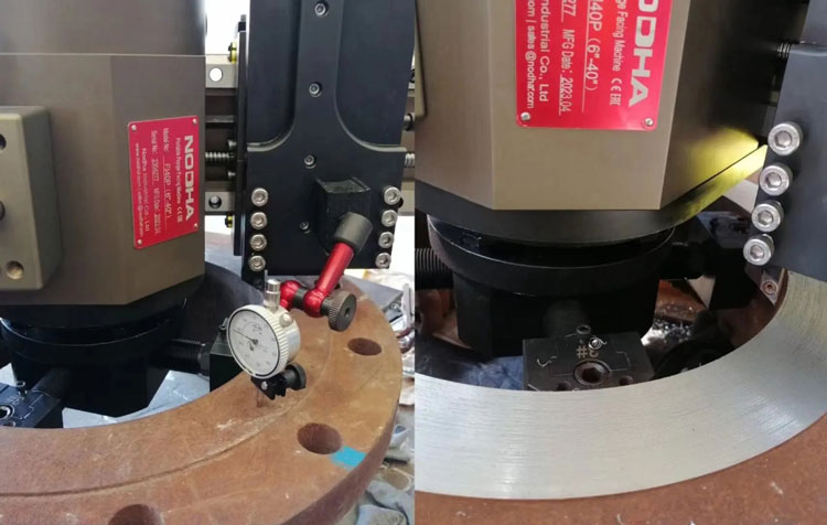 2 units flange facing machine delivered – Mexico