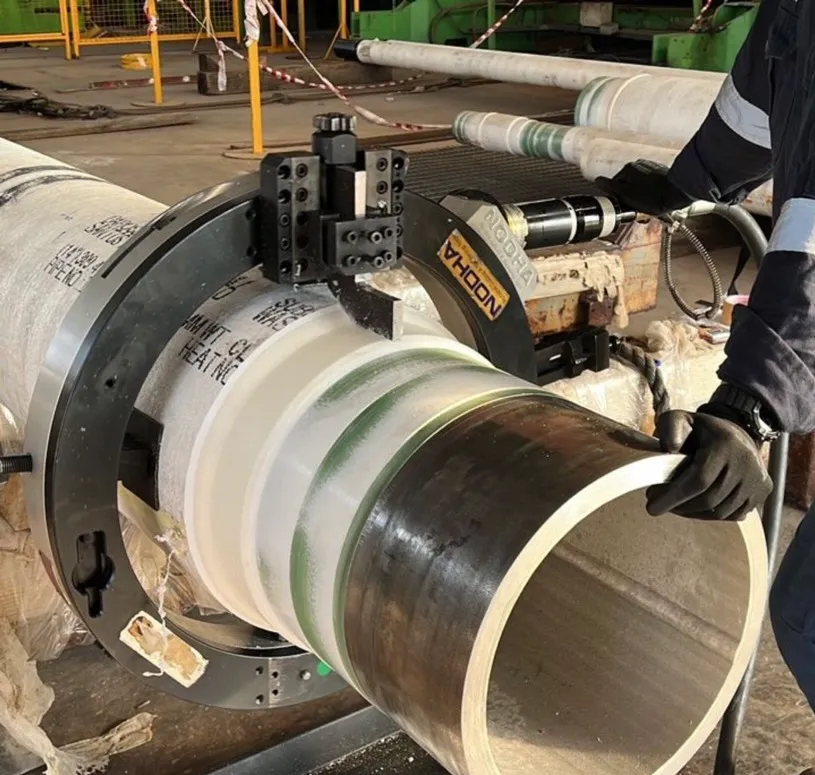 pipe cold cutting and beveling machine