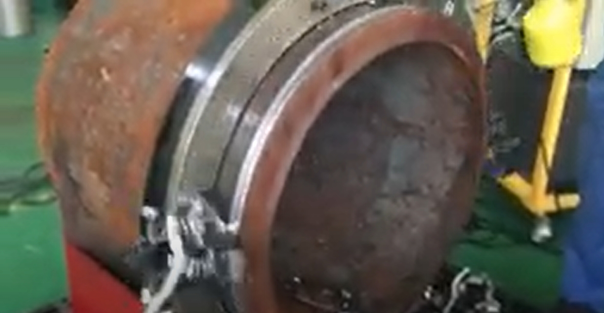 30&quot;*60mm Heavy-walled pipe cold cutting and Beveling-Demonstration