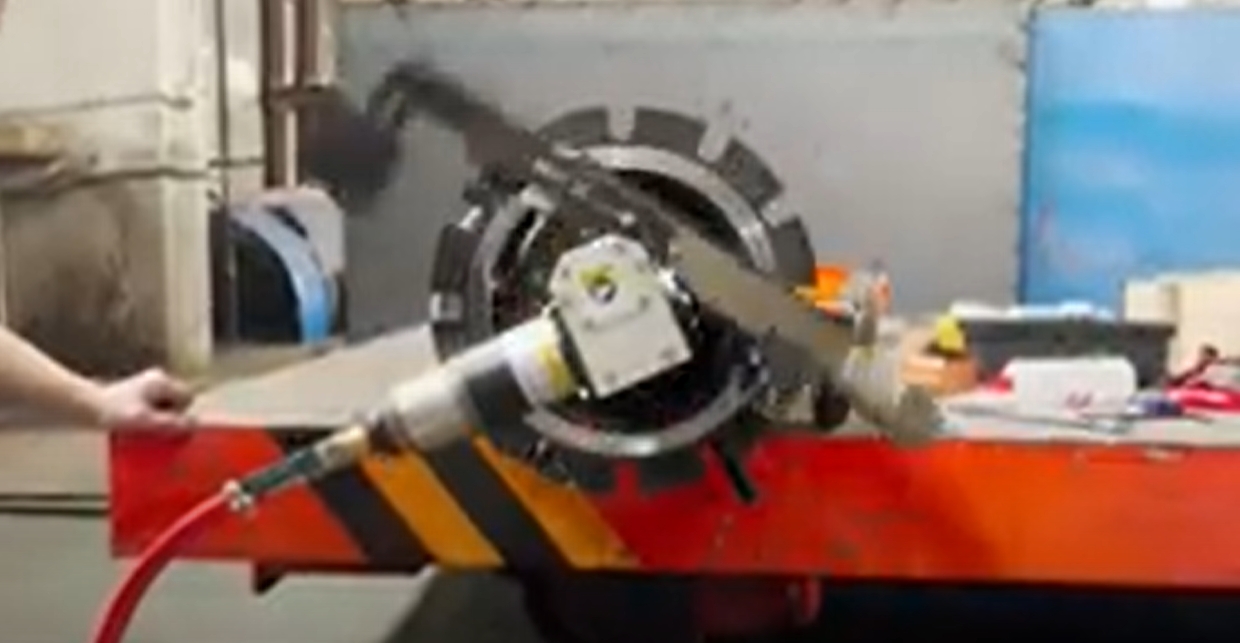 FI26P flange facing machine operation video