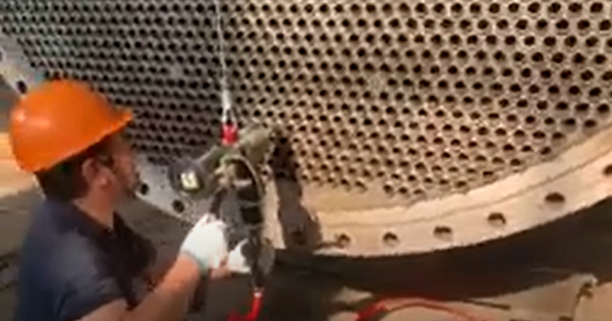 Tube Facing machine special for heat exhanger