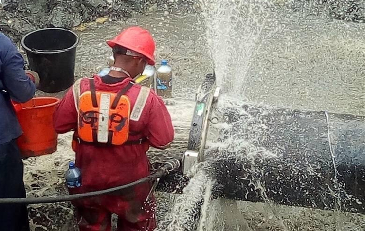 Nigeria Sectional replacement: 24″ Pipe Cutting and Beveling